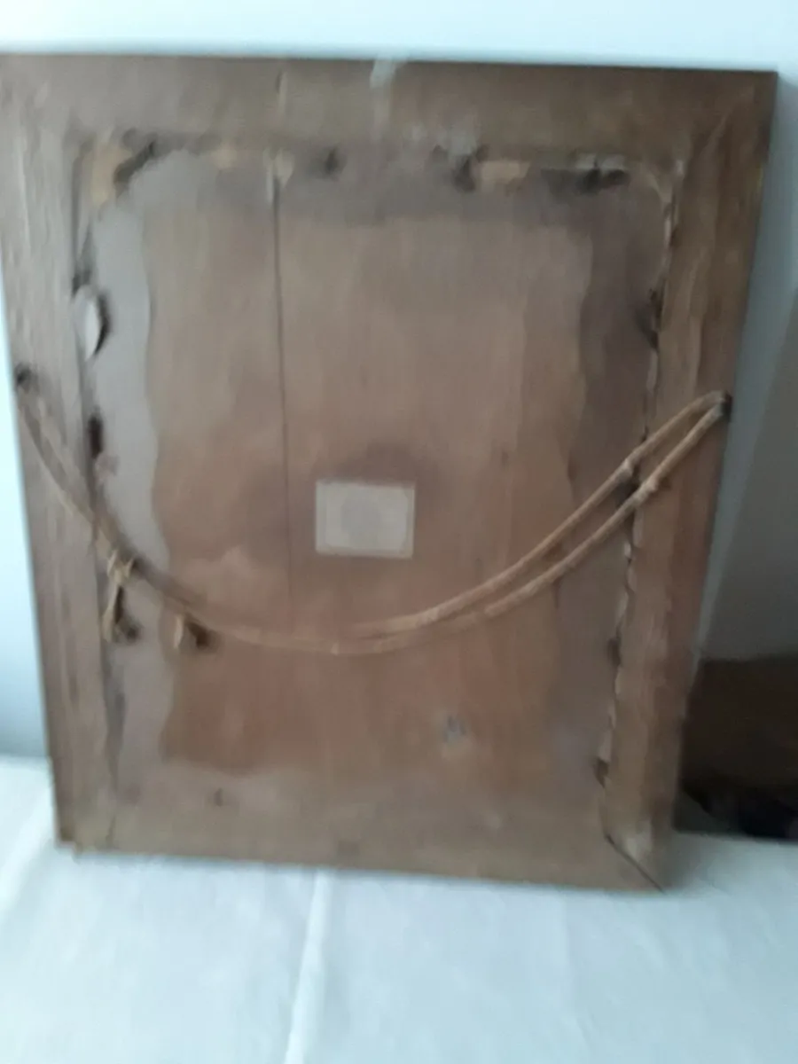 Very old religious picture Madonna child - Image 3