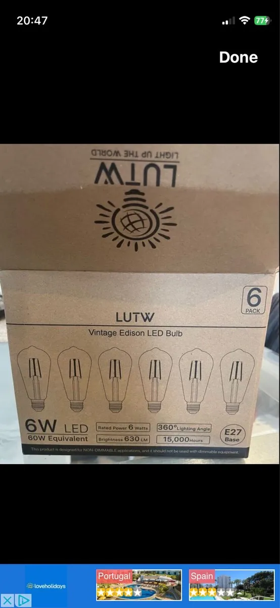 Industrial light fitting with Edison bulbs - Image 3