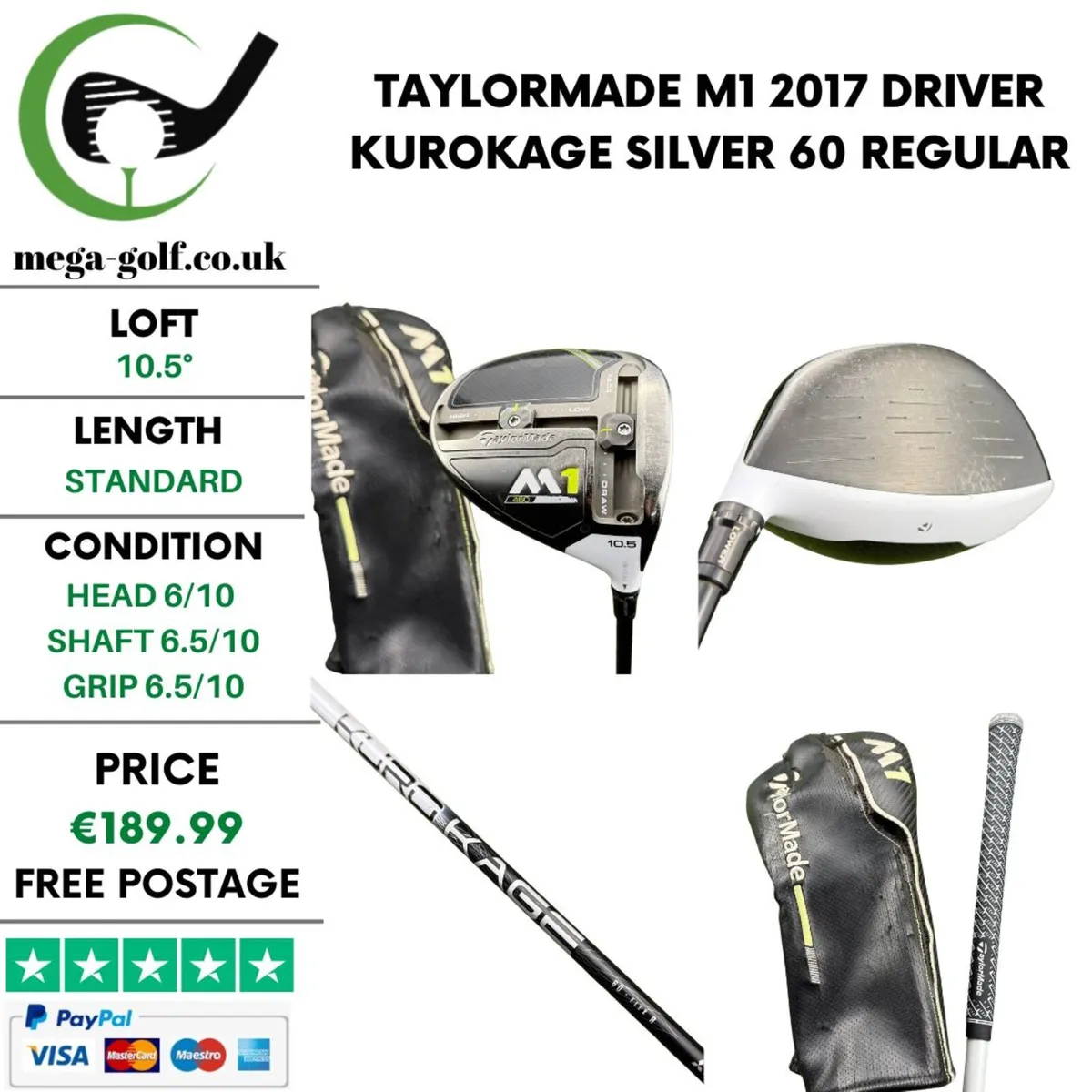Taylormade M1 2017 Driver / 10.5° / Regular - Image 1