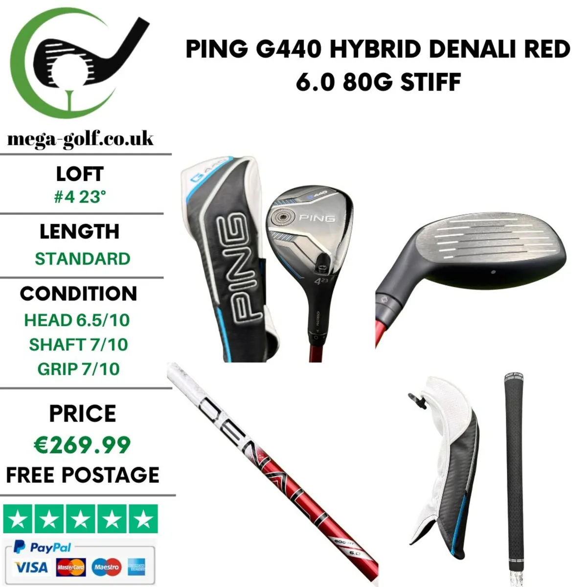 Ping G440 Hybrid / #4 23° / Stiff - Image 1
