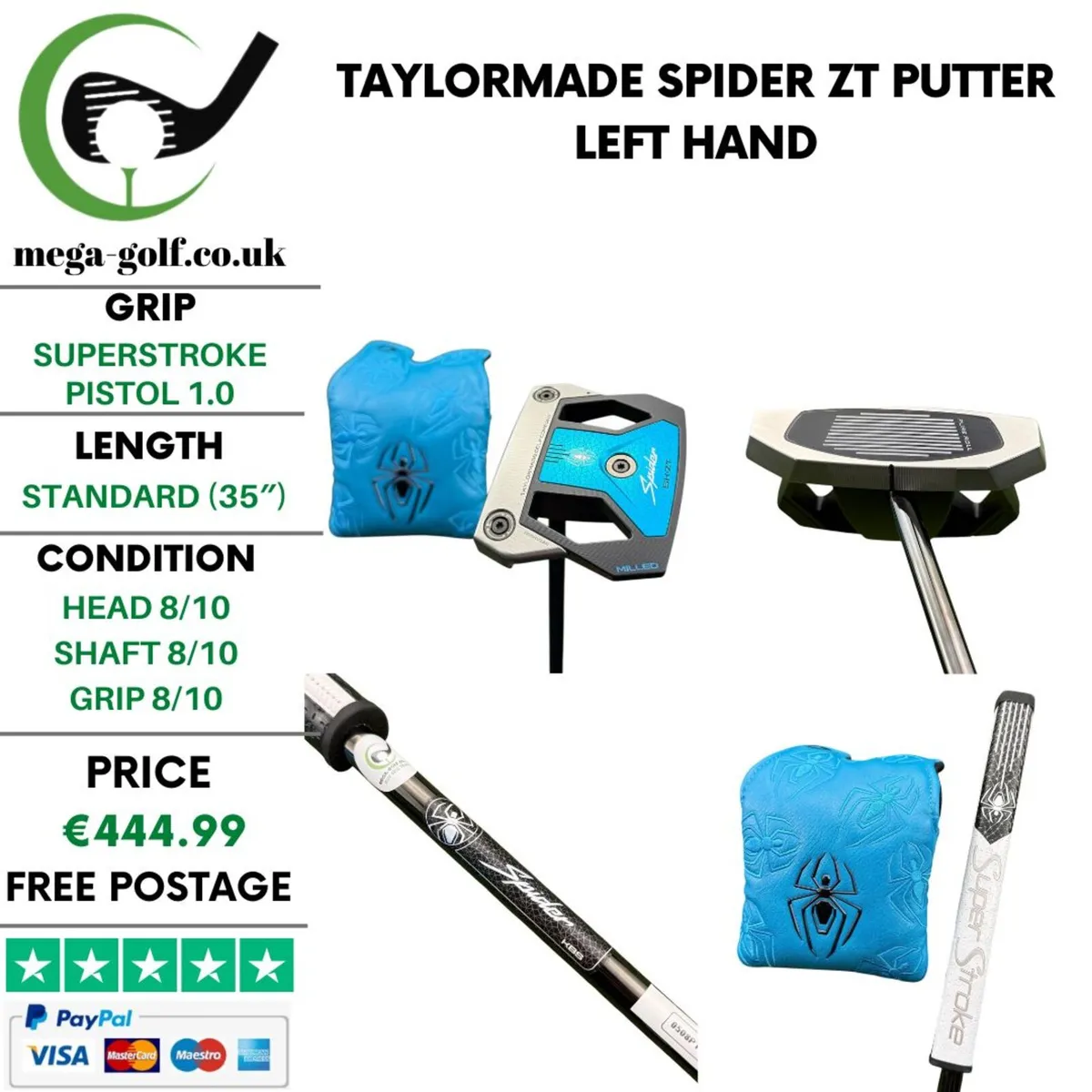 Taylormade Spider ZT Putter / 35'' / Left Hand - Image 1