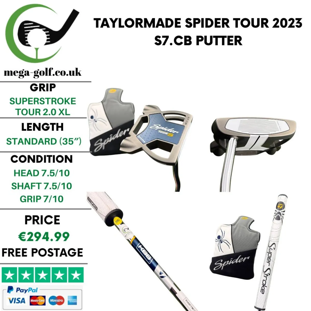 Taylormade Spider Tour 2023 S7.CB Putter / 35'' - Image 1