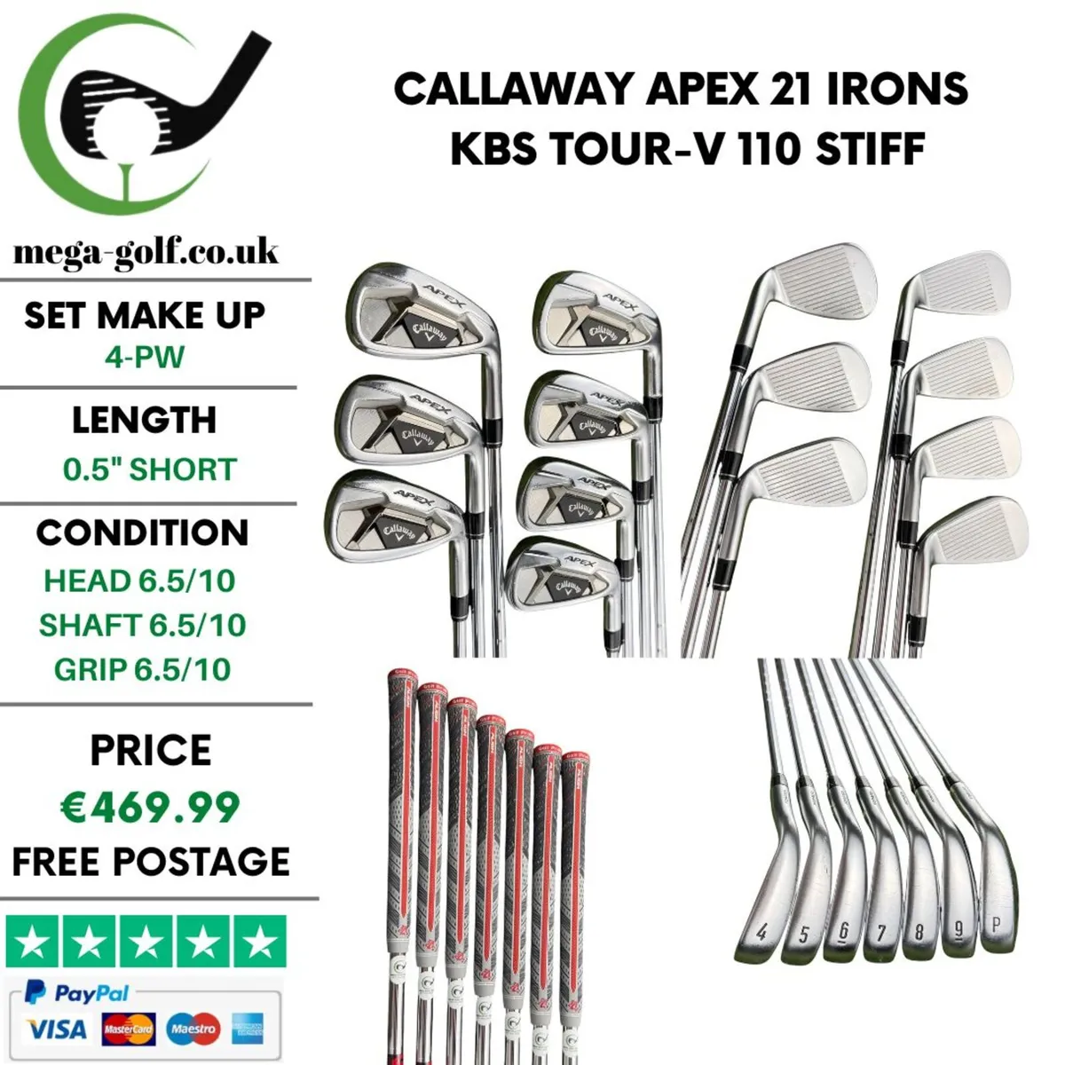 Callaway Apex 21 Irons / 4-Pw / Stiff - Image 1