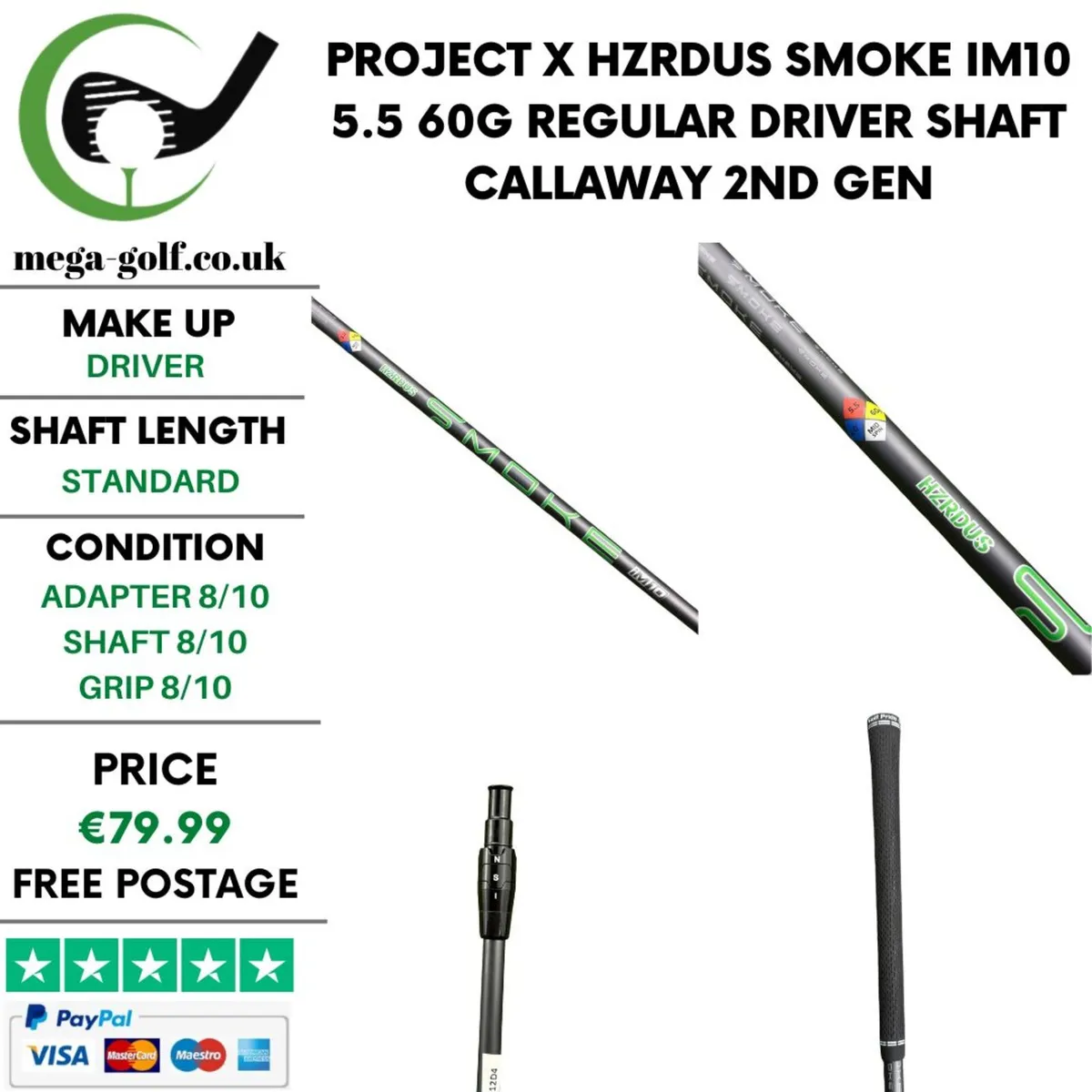 Project X Hzrdus Smoke iM10 5.5 60g Regular Driver - Image 1