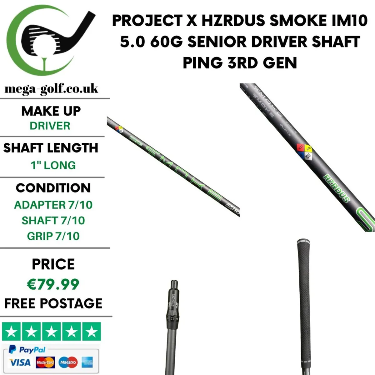 Project X Hzrdus Smoke iM10 5.0 60g Senior Driver - Image 1