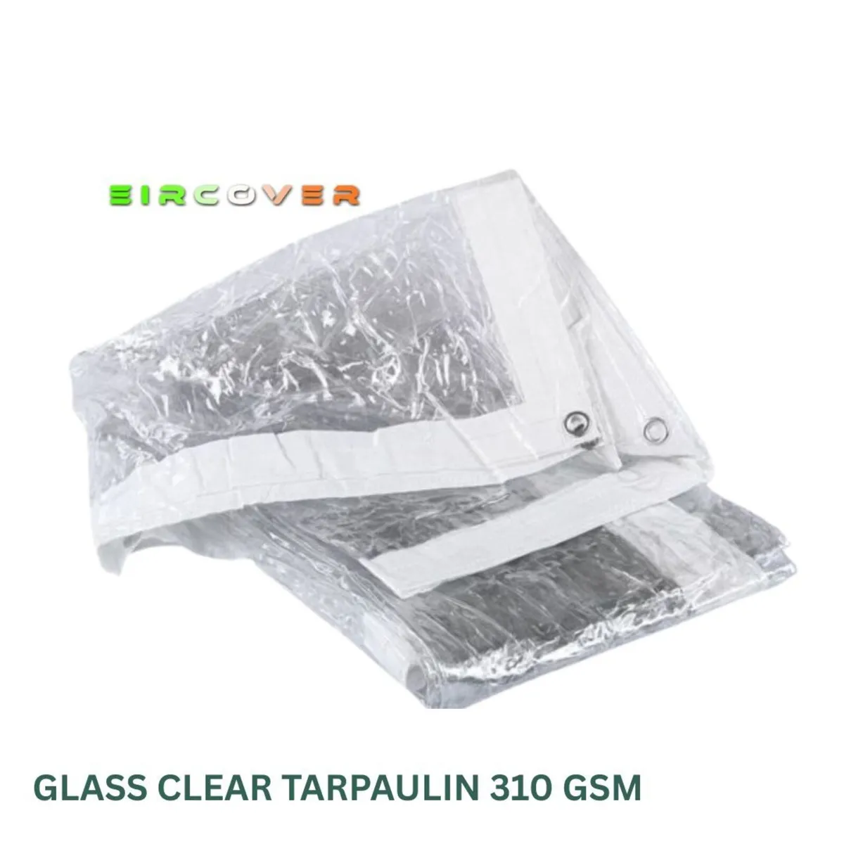 PVC Glass Clear Tarpaulin 2m x 9m (7'-30') 310 gsm - Image 2