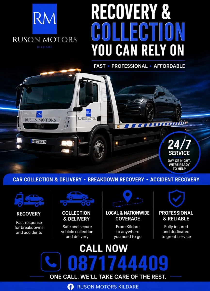 Vehicle Revovery/Transport Kildare/Nationwide