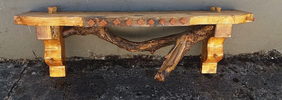 NEW Rustic Driftwood Stove Mantle / Shelf - Image 4