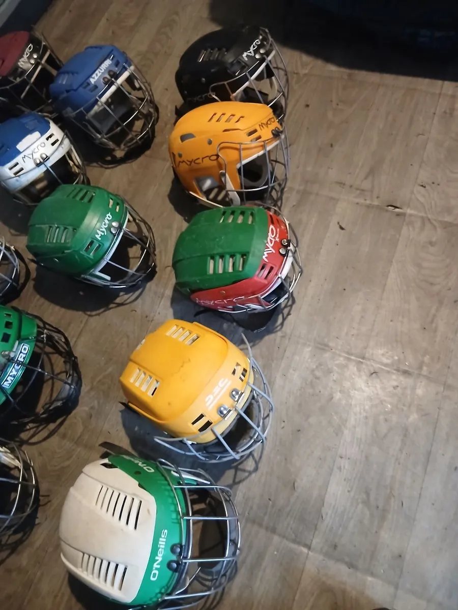 Hurling helmets sceond hand all.go together - Image 2