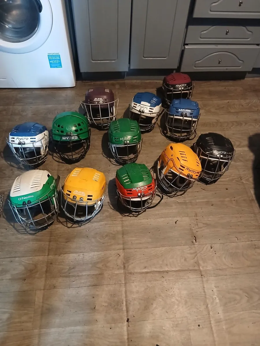 Hurling helmets sceond hand all.go together - Image 1