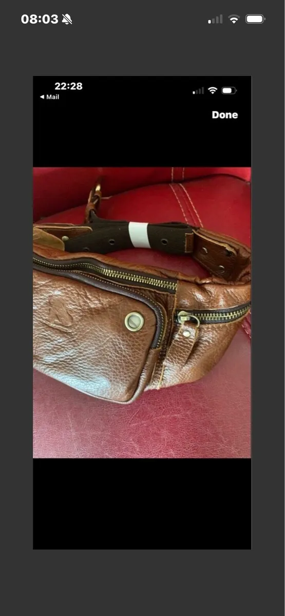 NEW-Leather Waist Bag - Image 3