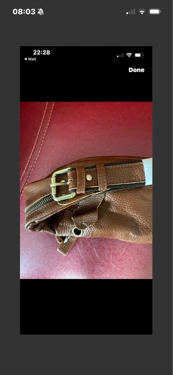 NEW-Leather Waist Bag - Image 4