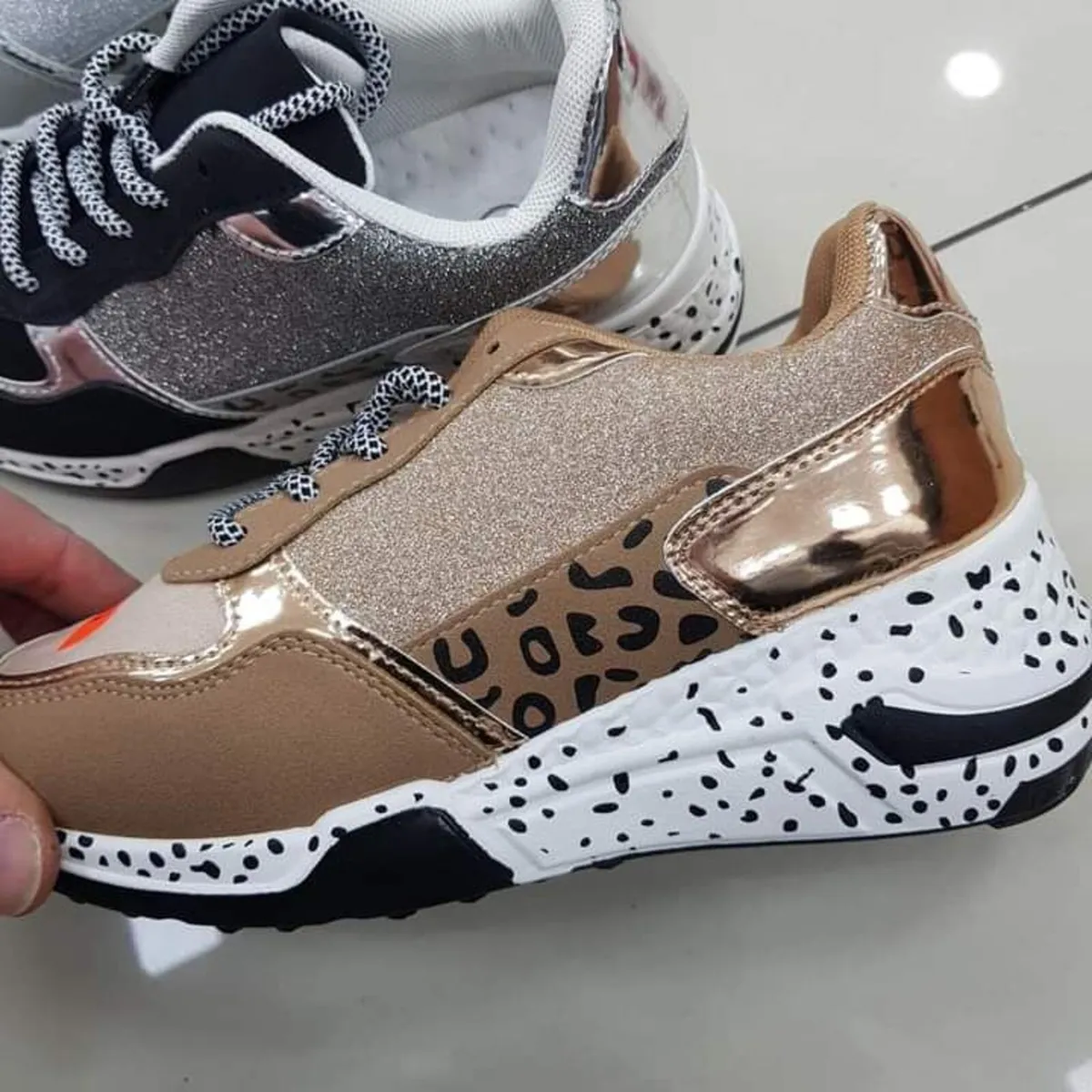 Golden sneakers ( women ) - Image 3