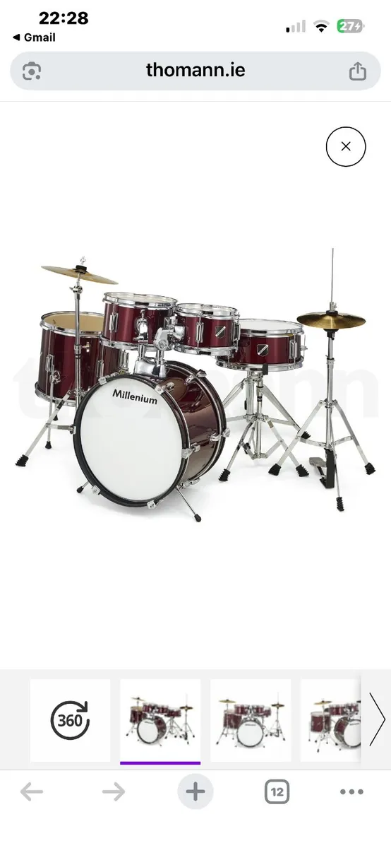 Millennium Focus Junior Drum Kit - Image 2