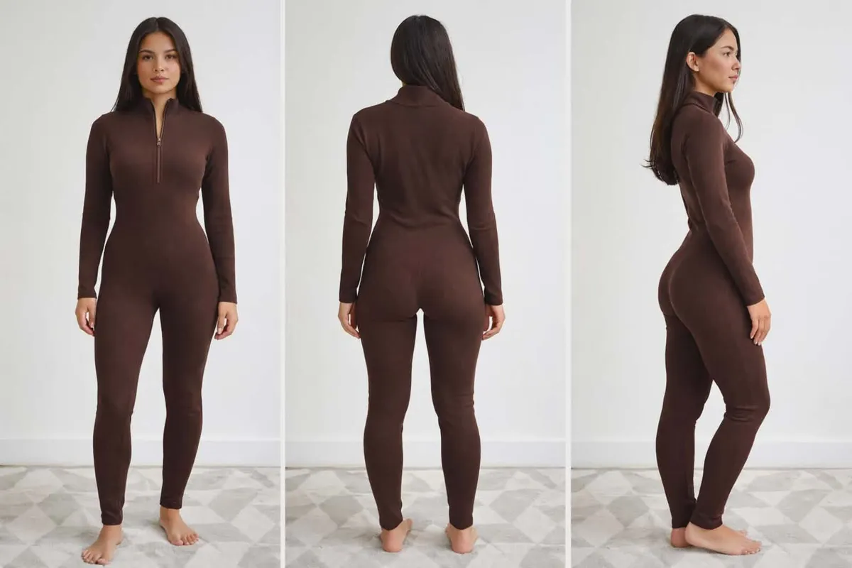 Women's ribbed jumpsuit - Image 3