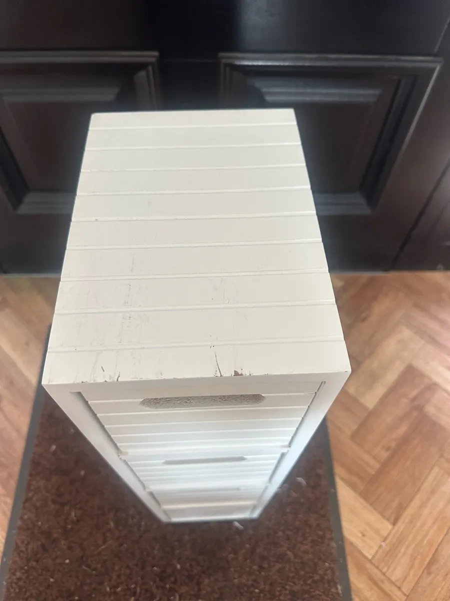 White 4-Drawer Storage Unit - Image 2
