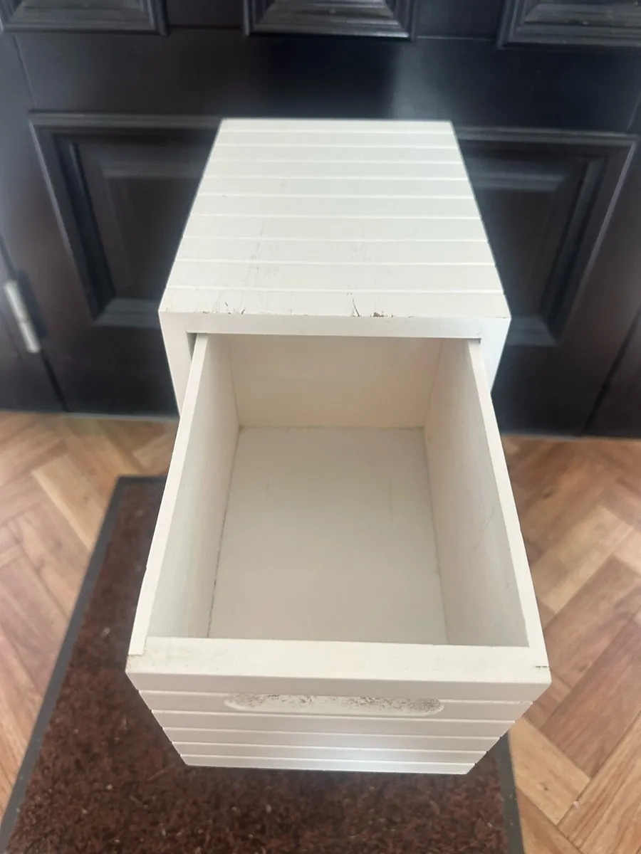 White 4-Drawer Storage Unit - Image 3