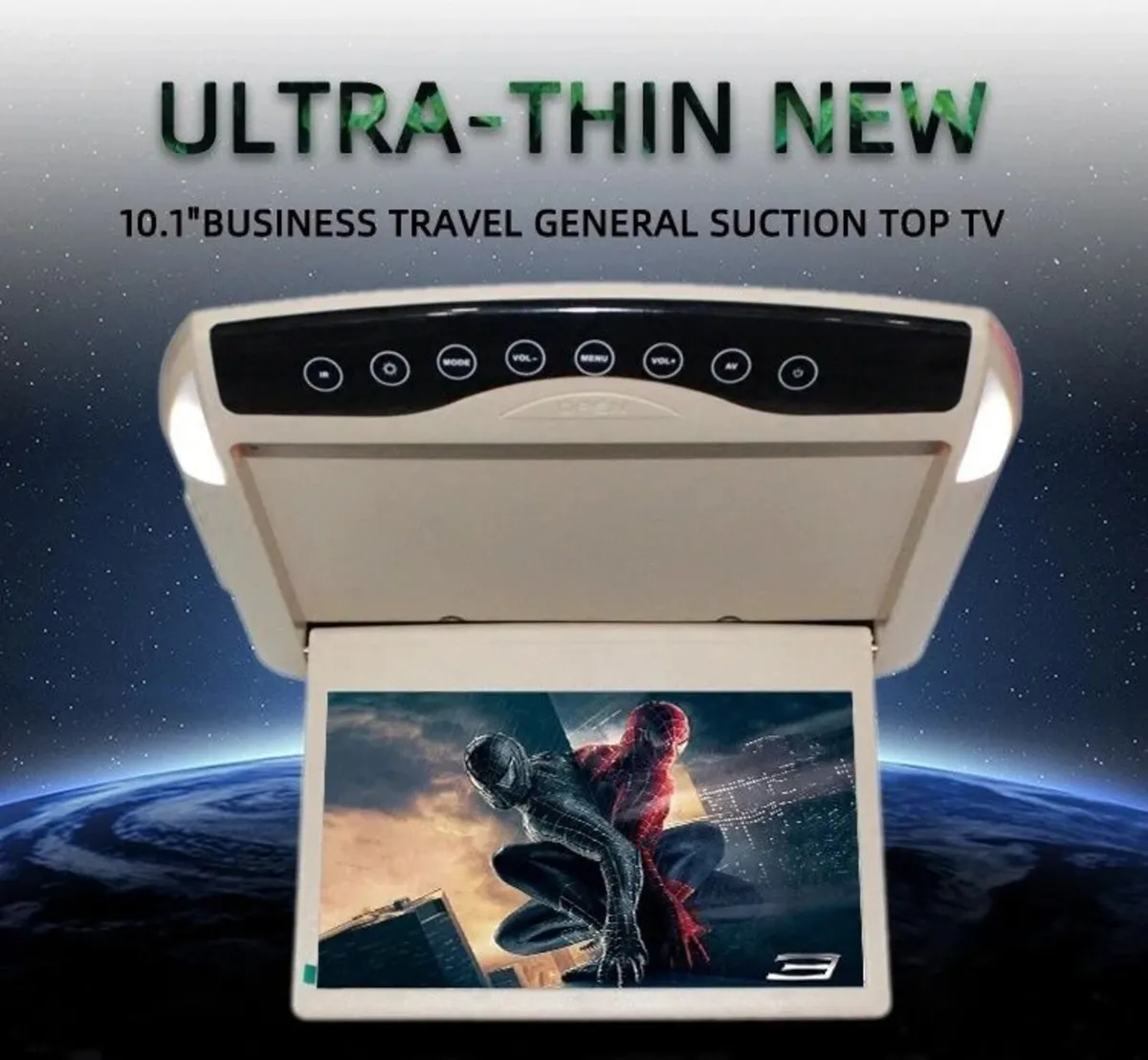 Car Roof Monitor 10.1 Inch Ultra Thin Flip Screen - Image 1