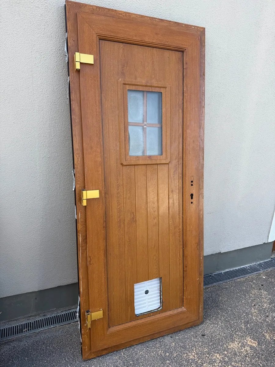 🚪 🏠PVC door used - golden oak