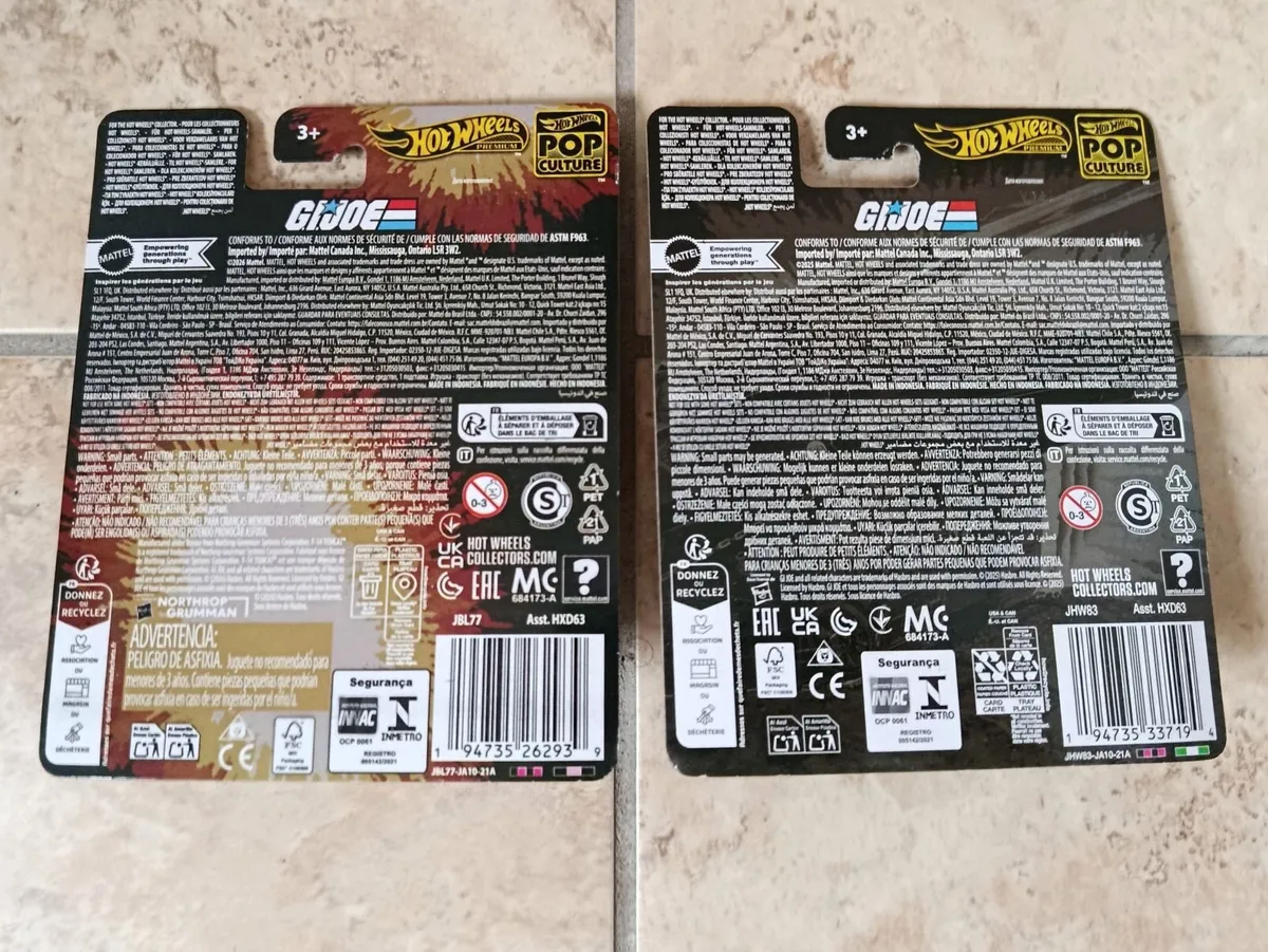 2x Hot Wheels Premium GI JOE Skystriker+Cobra Hiss - Image 2