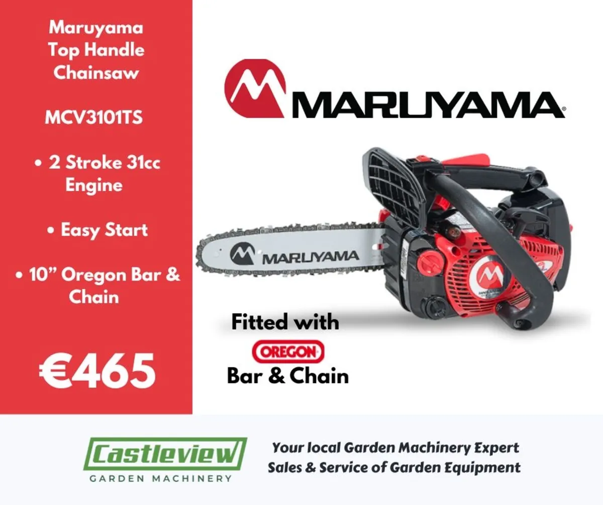Maruyama MCV3101TS Top Handle Chainsaw 30cc