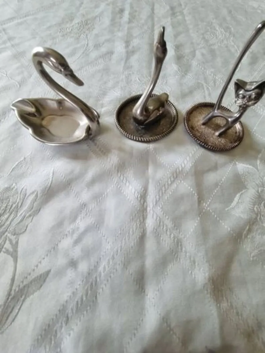 Three vintage silver plated pieces set - Image 3
