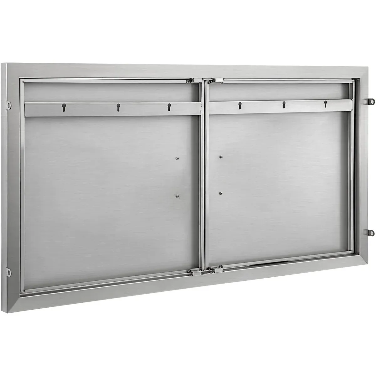BBQ Access Door 99x66cm Double Stainless Steel - Image 3