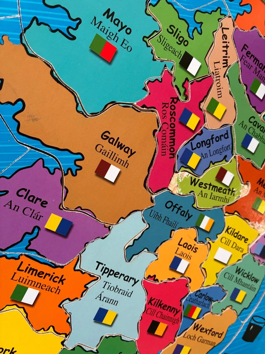An educational jigsaw puzzle of Ireland - Image 4