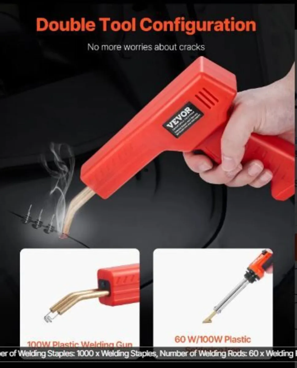 Plastic Welder Kit Deluxe, 100W Plastic Welding - Image 1