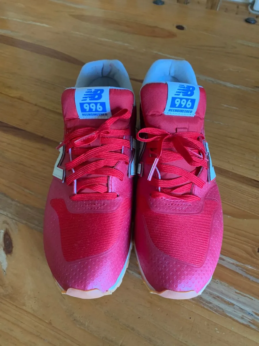 Red Cloth Nylon New Balance Runners - Image 1