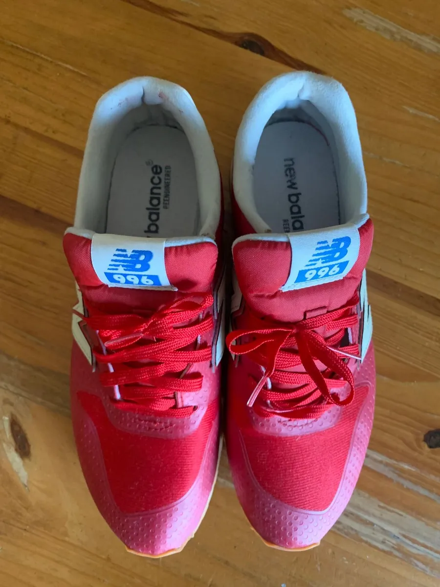 Red Cloth Nylon New Balance Runners - Image 4