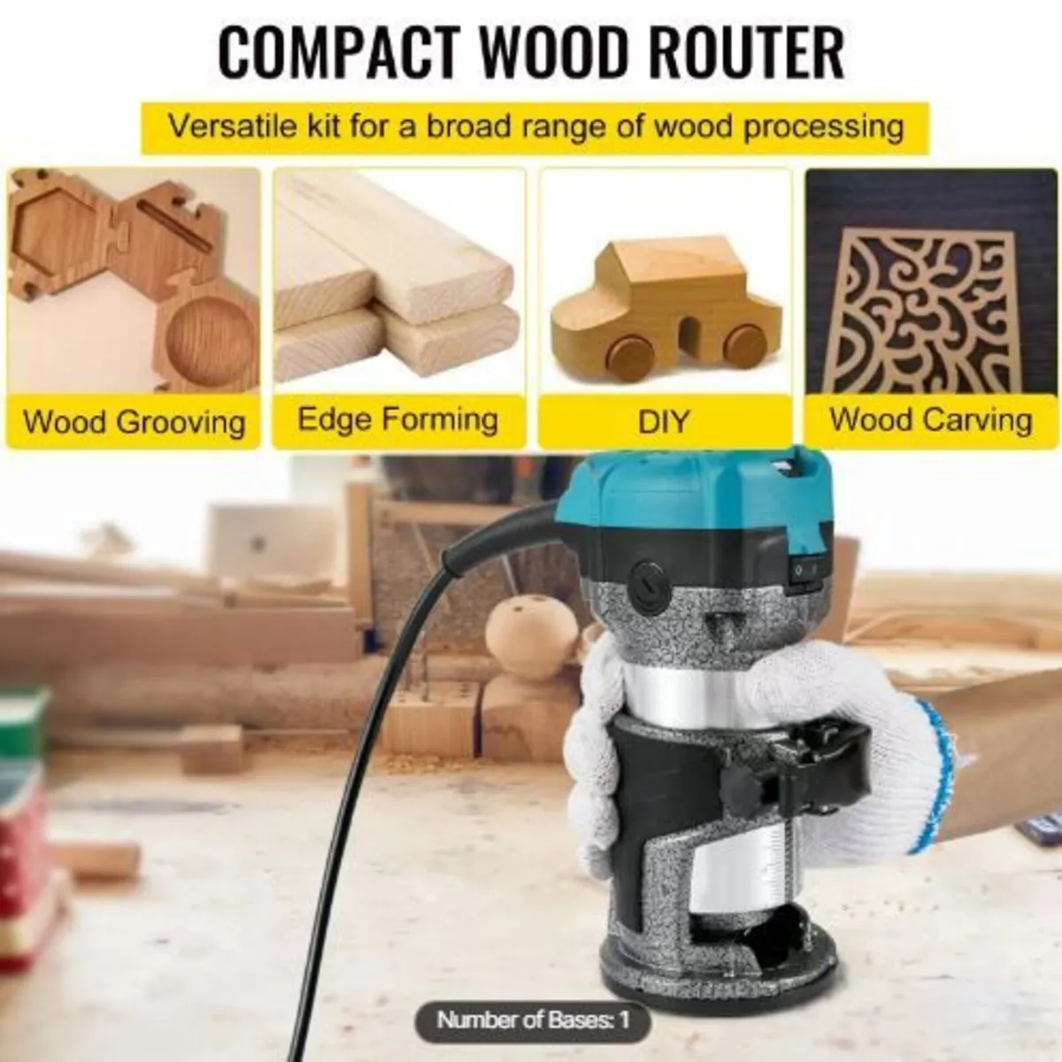 Router Tool, 710W Wood Router - Image 2