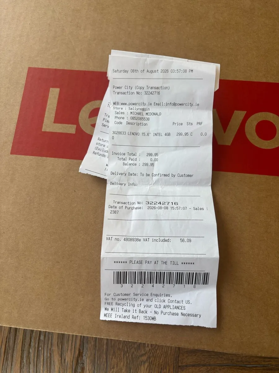 Lenovo 15.6 INTEL 4GB Laptop - Image 4