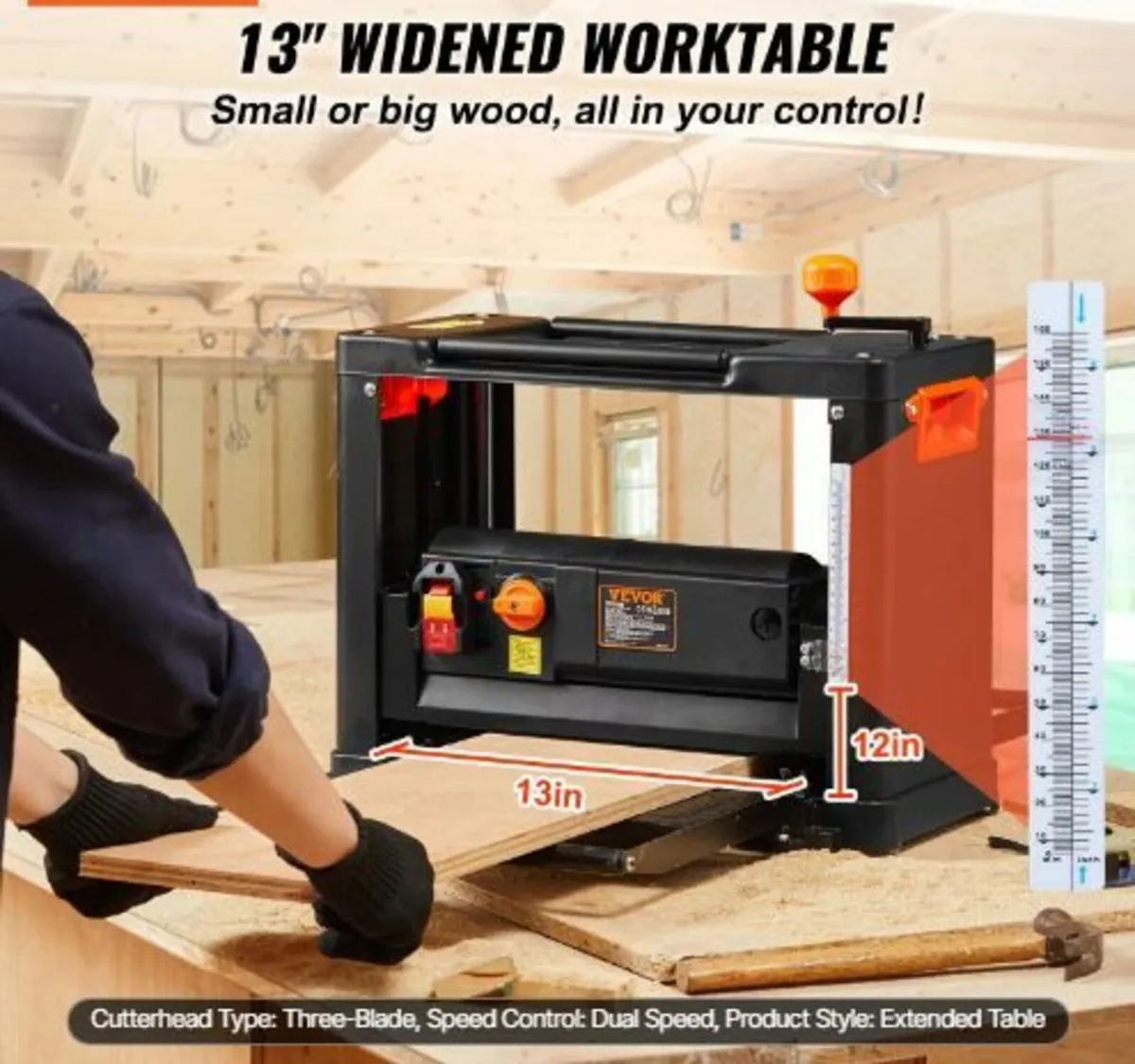 Thickness Planer, Two Speed, 33 cm - Image 2