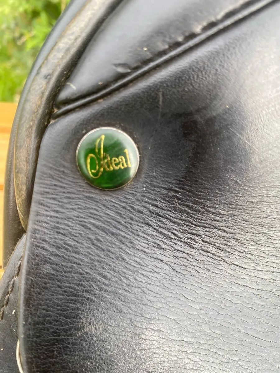 16-16.5 ideal black Leather pony saddle - Image 2