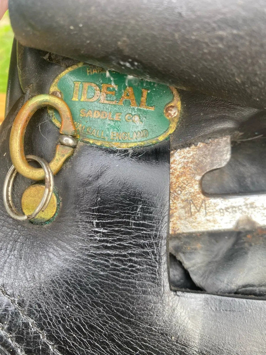 16-16.5 ideal black Leather pony saddle - Image 3