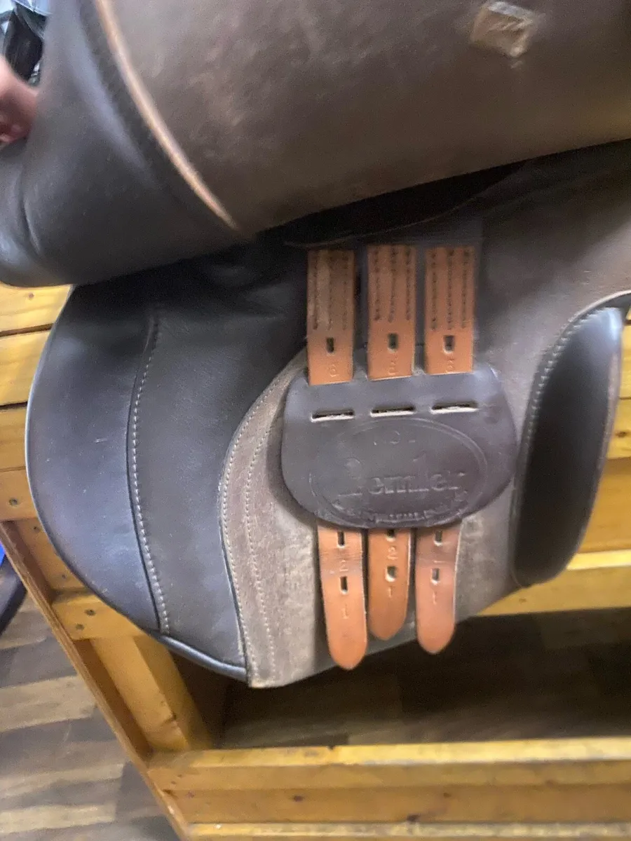 Premier 1 brown Leather and suede  saddle - Image 2