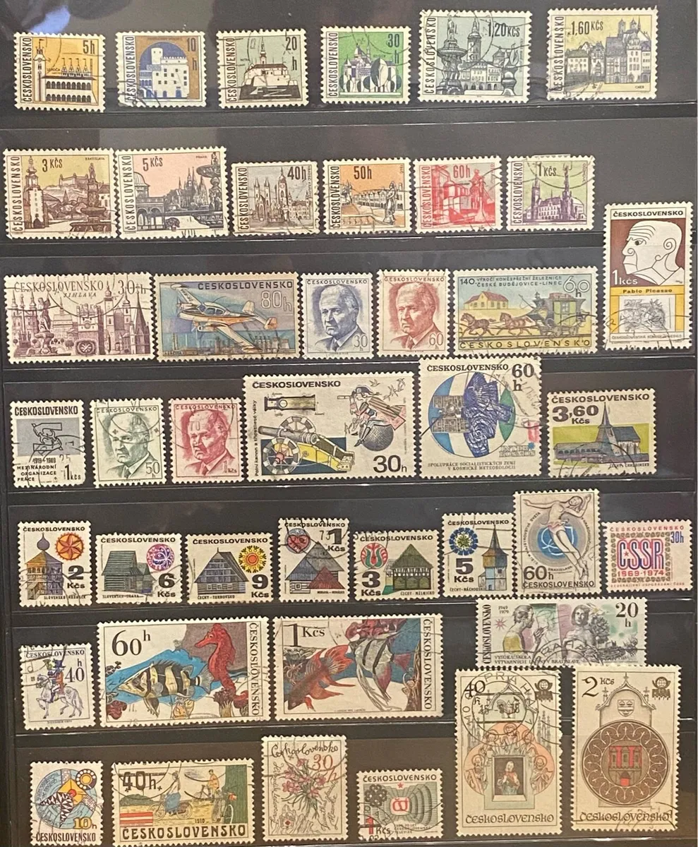 Czechoslovakian stamp lot - Image 1