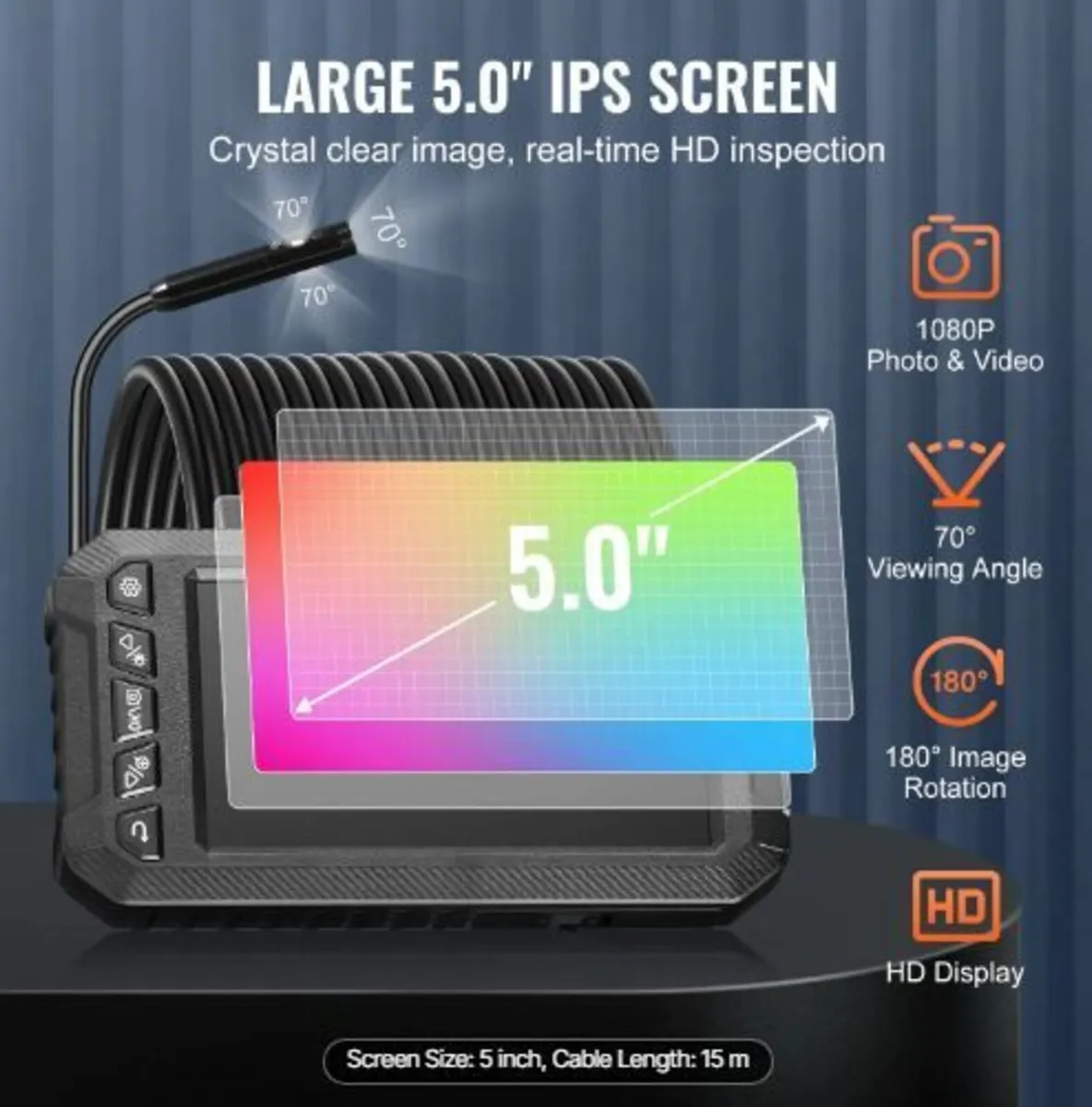 Endoscope Camera with Lights Triple Lens - Image 3