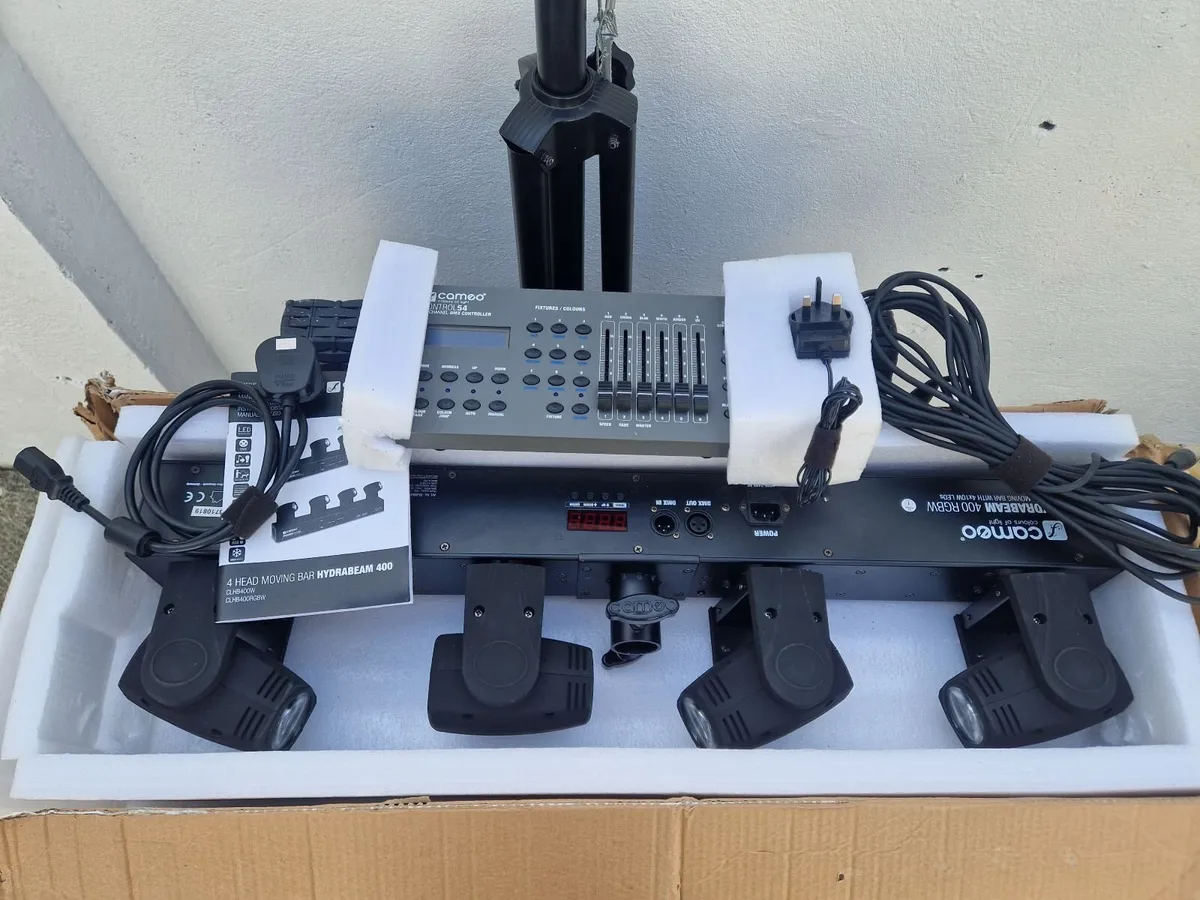 Cameo Hydrabeam 400 Moving Heads + DMX Controller - Image 1
