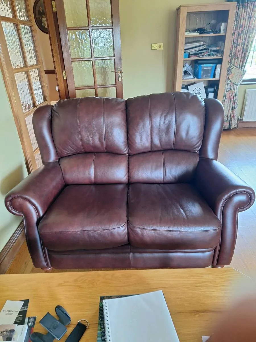 2 seater leather sofa
