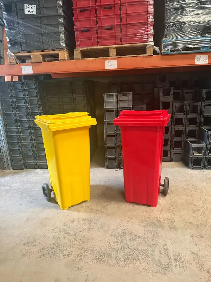 2x new 120L wheelie bins available in 6 colours - Image 1