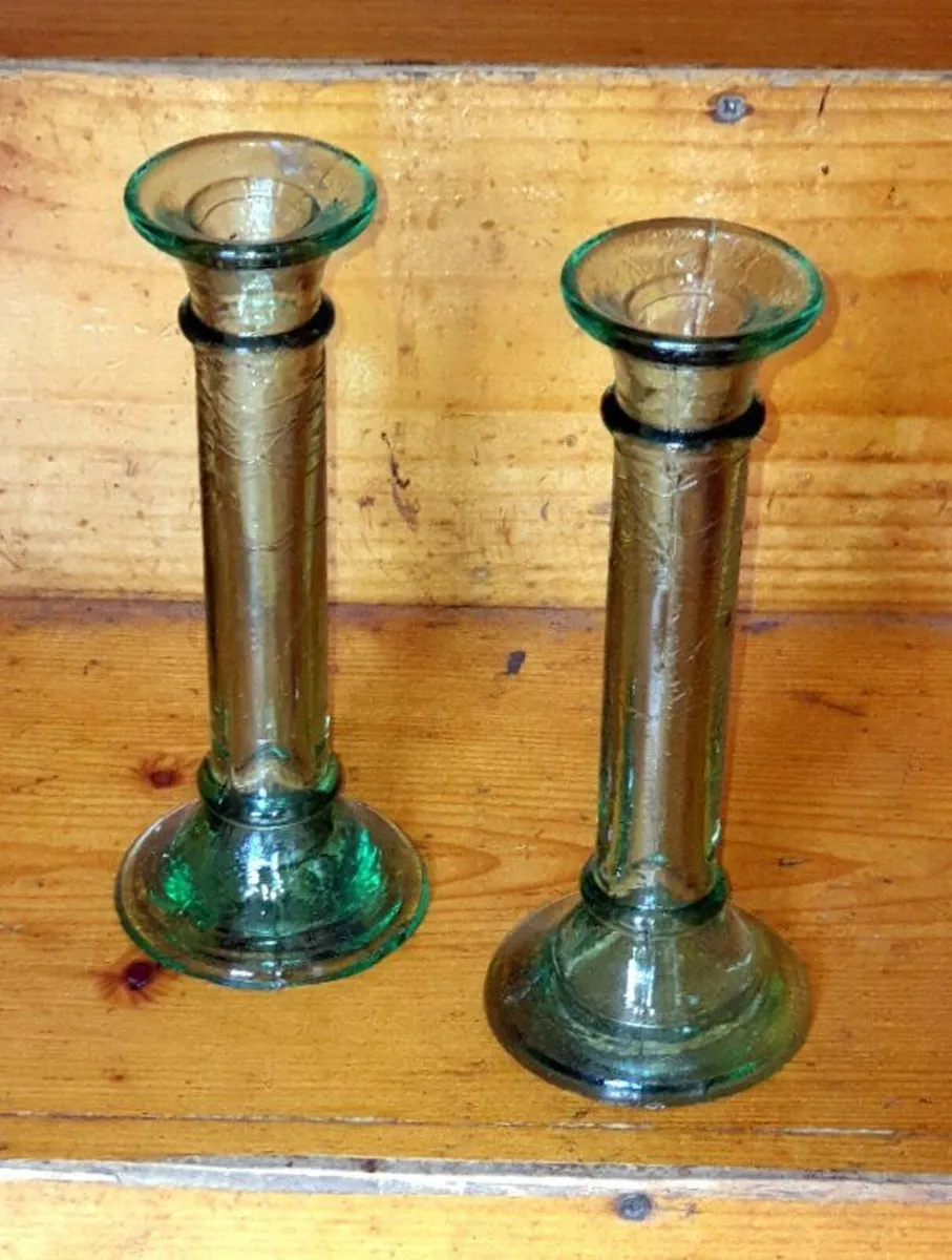 Pair of Vintage Vetreria Etrusca Candlesticks - Image 2