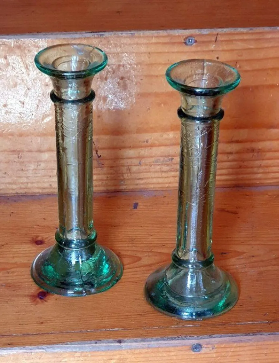 Pair of Vintage Vetreria Etrusca Candlesticks - Image 4