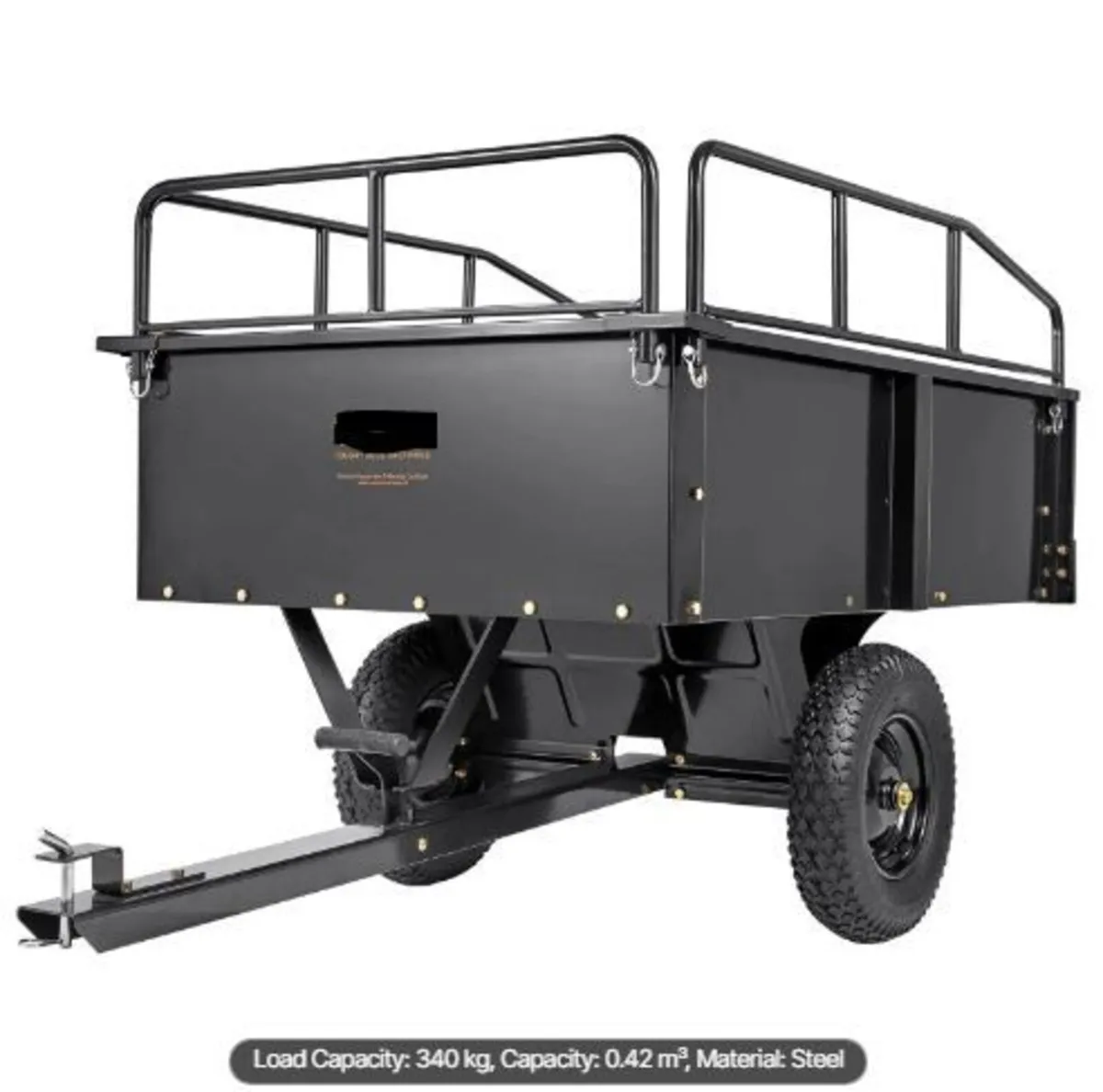 Heavy Duty ATV Trailer Steel Dump Cart - Image 1