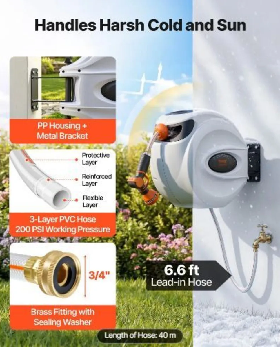 Retractable Garden Hose Reel - Image 3