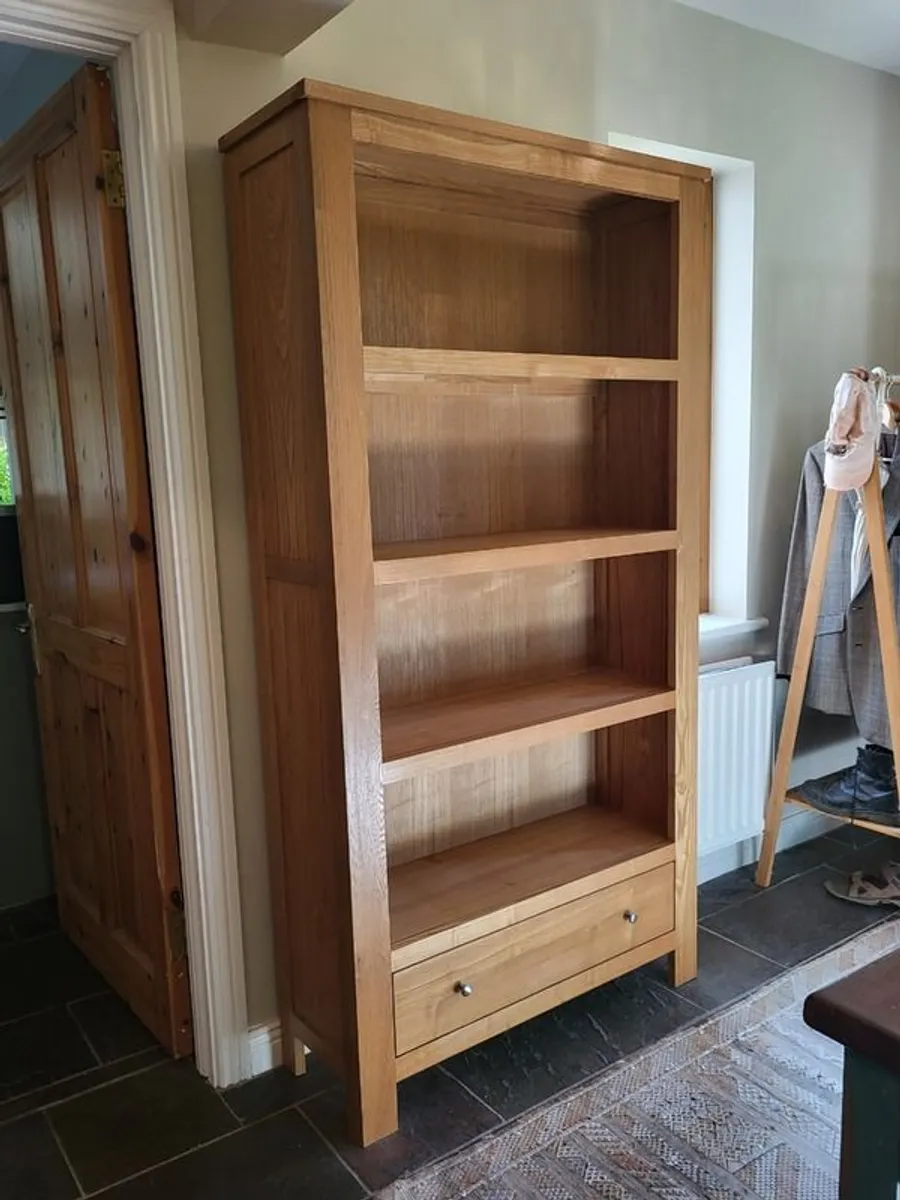 Solid Oak Bookcase /  Bookshelf - Image 1