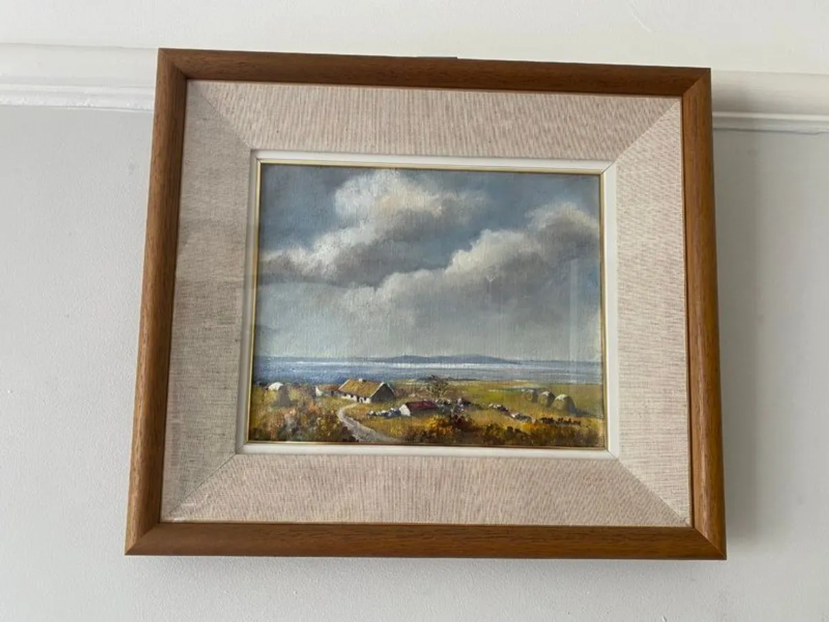Oil painting Thatch cottage Clifden - Image 1