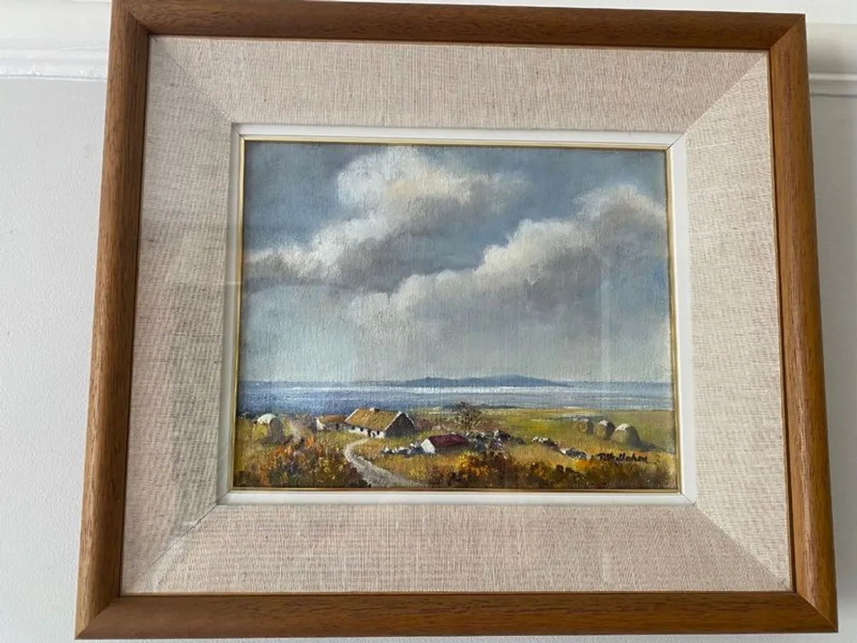 Oil painting Thatch cottage Clifden - Image 2