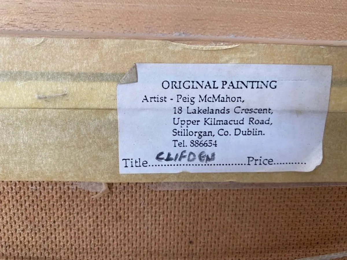 Oil painting Thatch cottage Clifden - Image 3